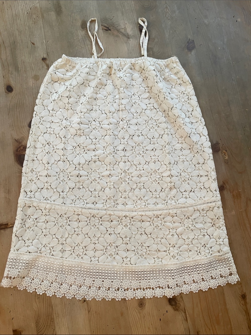 Solitaire Ivory Crochet Lace Shear Swim Cover Up